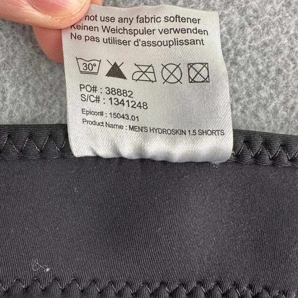 NRS Mens HydroSkin 1.5 Neoprene Wetsuit Shorts Black 2XL 15043.01 Kayak Surf - Picture 3 of 12